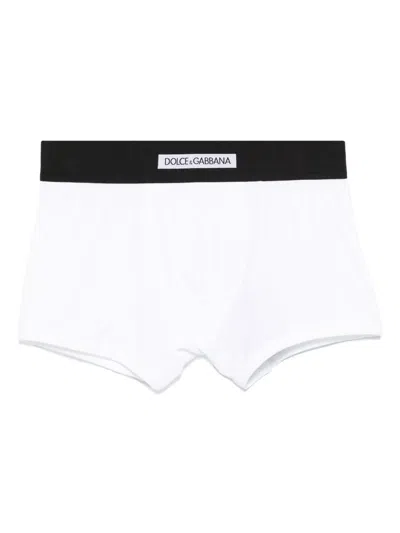 Dolce & Gabbana Logo-waistband Boxers In White