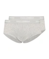 Dolce & Gabbana Stretch Cotton Brando Briefs Two-pack In White