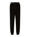 Dolce & Gabbana Logo-waistband Drawstring Track Pants In Black