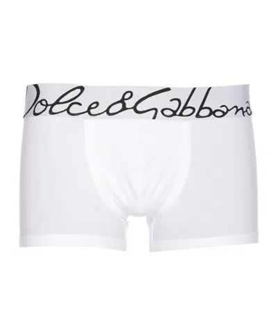 Dolce & Gabbana Logo-waistband Jersey Boxers In White