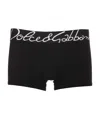 Dolce & Gabbana Logo-waistband Jersey-texture Boxers In Black