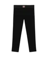 Dolce & Gabbana Logo-waistband Leggings In Black