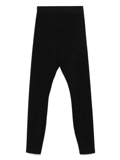 Dolce & Gabbana Logo-waistband Leggings In Black