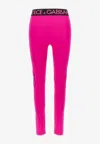 Dolce & Gabbana Legging Pants In Pink