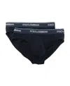 Dolce & Gabbana Logo Briefs (2-pack) In Black