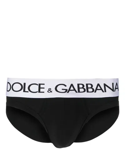 DOLCE & GABBANA LOGO-WAISTBAND STRETCH BRIEFS