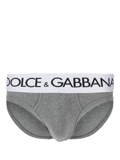DOLCE & GABBANA LOGO-WAISTBAND STRETCH BRIEFS
