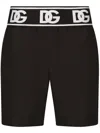 DOLCE & GABBANA LOGO-WAISTBAND SWIM SHORTS