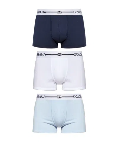 Dolce & Gabbana Logo-waistband Boxers (pack Of Three) In Multi