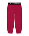 Dolce & Gabbana Logo-waistband Track Pants In Red