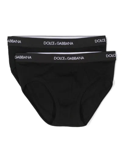 DOLCE & GABBANA LOGO WAISTBAND TRUNKS (PACK OF TWO)