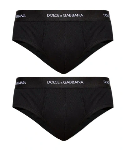 DOLCE & GABBANA DOLCE  GABBANA LOGO WAISTBAND TWO PACK OF BRIEFS