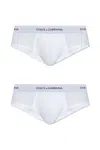 Dolce & Gabbana Set Of Two Cotton Slip In White