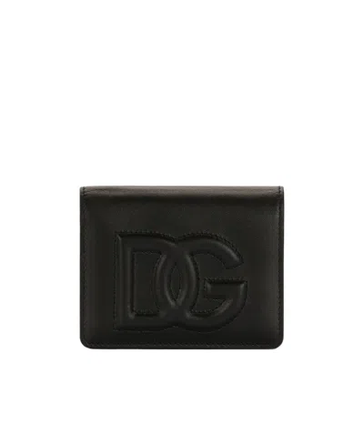 Dolce & Gabbana Dg Logo Wallet In Black
