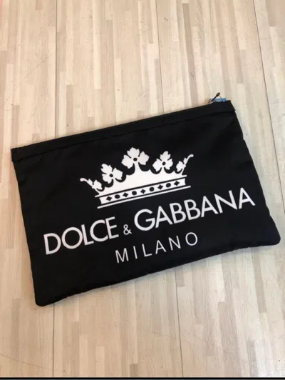 Dolce & Gabbana Logo Wallet In Black