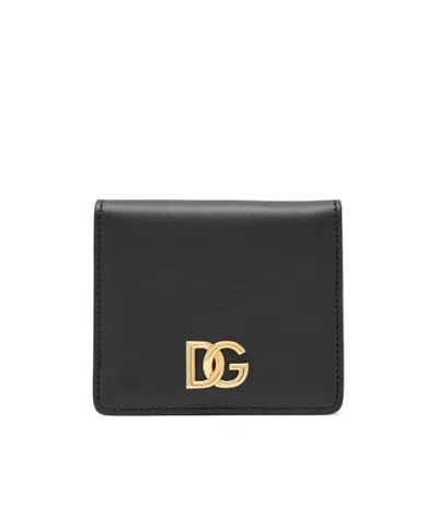 Dolce & Gabbana Logo Wallet In Black
