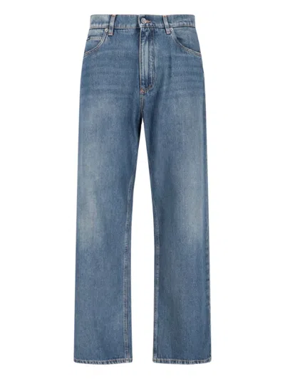 DOLCE & GABBANA LOGO WIDE JEANS