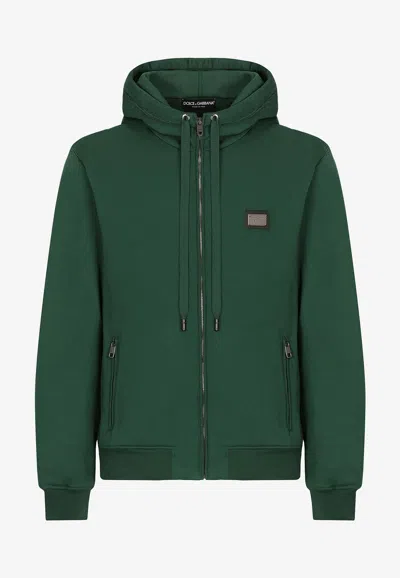 Dolce & Gabbana Logo Zip-up Hoodie