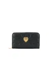 Dolce & Gabbana Quilted Heart Wallets Gold-tone Hardware In Green