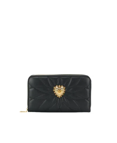 DOLCE & GABBANA LOGO ZIPPER WALLET