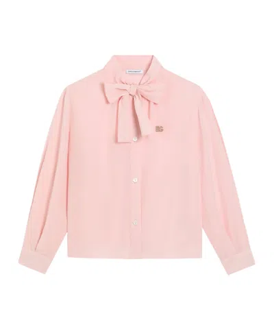 Dolce & Gabbana Logo-detail Shirt In Pink