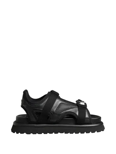Dolce & Gabbana Logo Detailed Men Chunky Sandals Shoes In Black