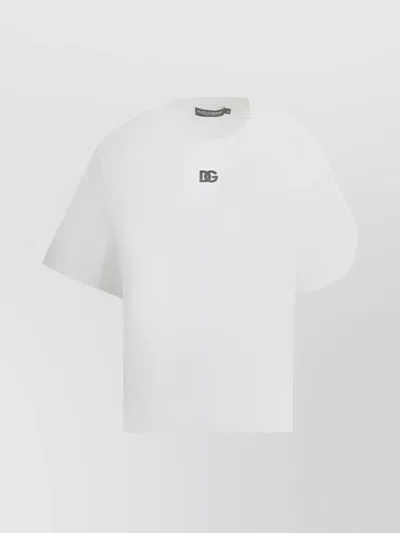 Dolce & Gabbana Logoed Crew Neck Cotton T-shirt