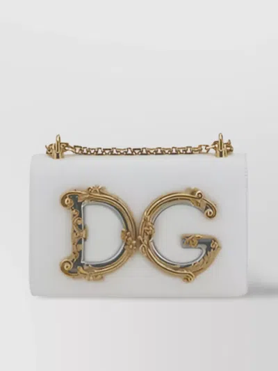 Dolce & Gabbana Logoed Leather Shoulder Bag