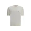 Dolce & Gabbana Logoed T-shirt With Ribbed Crew Neck In White