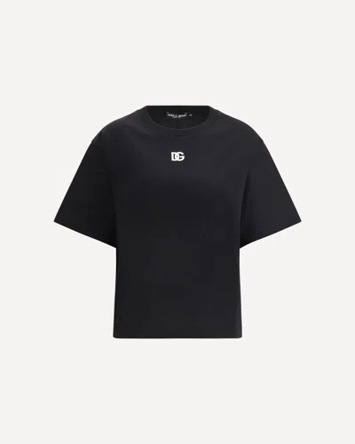 Dolce & Gabbana Logoed T-shirt In Black
