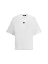 Dolce & Gabbana Women Logoed T-shirt In Bianco Ottico