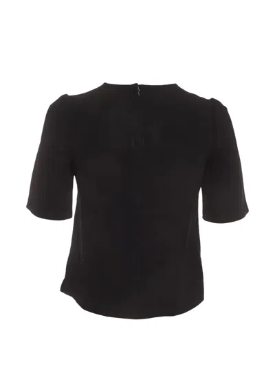 Pre-owned Dolce & Gabbana Logo-embroidered Blouse In Black