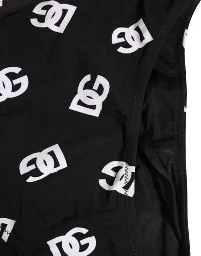 Dolce & Gabbana Logo-embroidered Brief In Black