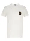 Dolce & Gabbana Heraldic Patch Short Sleeve T-shirt Size 48 In White