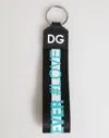 Dolce & Gabbana Logo-embroidered Polyester Key Case In Multi