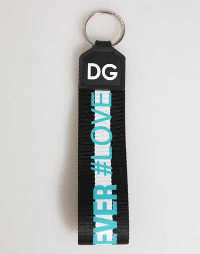 Dolce & Gabbana Logo-embroidered Polyester Key Case In Multi