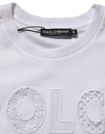 Dolce & Gabbana Logo-embroidered Tank Top In White