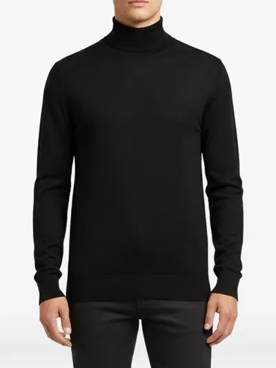 Pre-owned Dolce & Gabbana Logo-embroidered Wool Sweater In Black