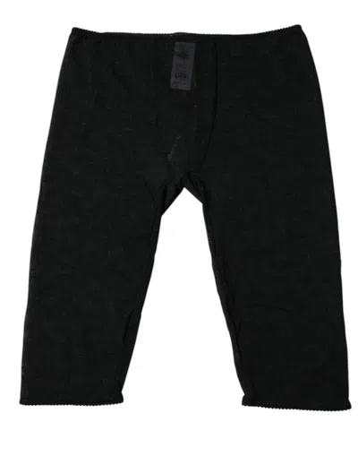 Dolce & Gabbana Logo-jacquard Nylon Bodysuit In Black