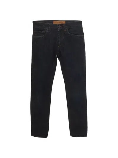 Pre-owned Dolce & Gabbana Logo-patch Straight-leg Jeans In Blue