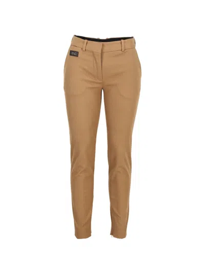 Pre-owned Dolce & Gabbana Logo-patch Trousers In Neutral