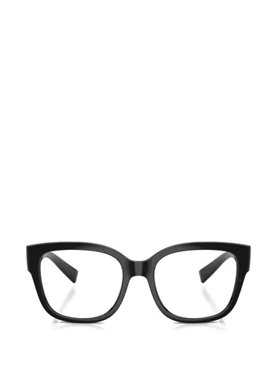Dolce & Gabbana Logo-plaque Cat-eye Glasses In Black