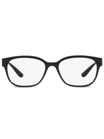Dolce & Gabbana Logo-plaque Glasses In Black