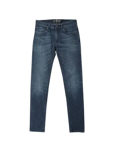 Pre-owned Dolce & Gabbana Logo-plaque Jeans In Blue