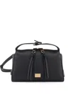Dolce & Gabbana Vittoria Leather Belt Bag Shoulder Strap In Black