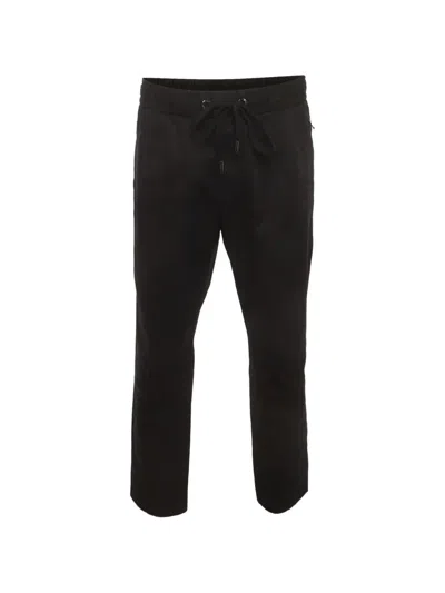 Pre-owned Dolce & Gabbana Logo-plaque Track Pants In Black