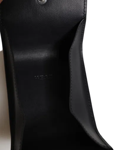 Dolce & Gabbana Logo-print Bifold Calf Leather Wallet In Black