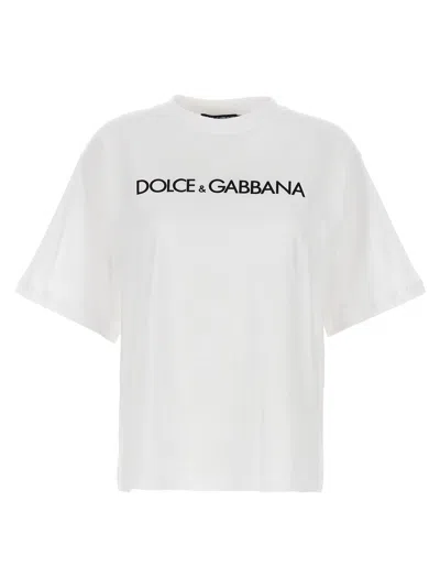 Dolce & Gabbana Logo-print Cotton T-shirt In White