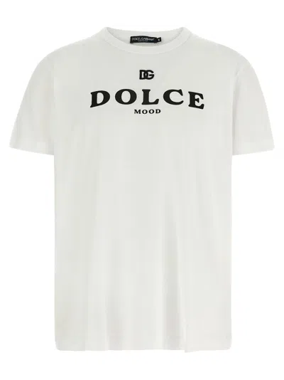 Dolce & Gabbana Logo-print Cotton T-shirt In White