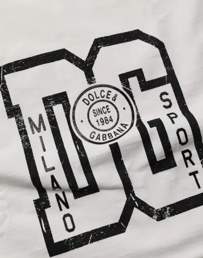 Dolce & Gabbana Logo-print Cropped T-shirt In White